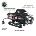 Overland Vehicle Systems SCAR 20P - 20 000 lb. Winch With Synthetic Rope Wireless Remote