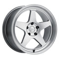 Aluminum Wheels 17x9 KNP K12H Machined Lip Hyper Silver 5x114.3 Bolt Pattern 35 Offset Kansei Wheels