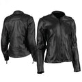 Speed and Strength Throttle Body Leather Jacket Black Womens - XS