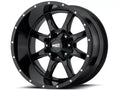MO970 20x10 5x127.00/5x139.70 GLOSS BLACK W/ MILLED LIP (18 mm)