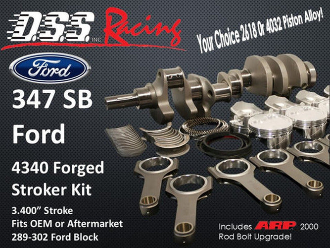 Wiseco Ford Small Block 302 4.040in Bore 1.090in CH -10.00 CC Piston Set