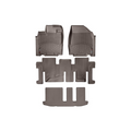 WeatherTech Cocoa Front Rear and Rear Floorliners Fits -20-13 JX 47445-1-2-3