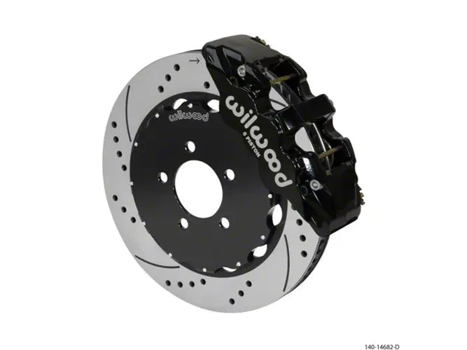 Wilwood AERO6 Front Big Brake Kit 14.00in Black 03-11 Crown Victoria
