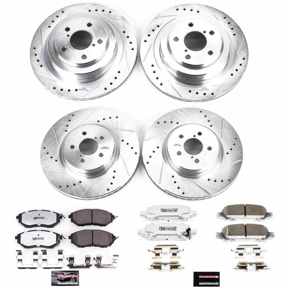 Power Stop 05-09 Subaru Legacy Front & Rear Z23 Evolution Sport Brake Kit