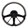 STEER WHL 14' SELECT INVADER BLK
