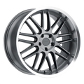 ~(26 lbs. 21X21X11)~ TSW AVALON 19x9.5 5/120 ET39 CB76.1 GUNMETAL W/BRUSHED GUNMETAL FACE AND MACHINED