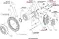 Wilwood Ford Mustang II Ford Narrow Superlite 6 Front Brake Kit w/ 12.88in Slotted Rotor - Red