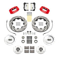 Wilwood 73-76 Porsche 914 Front Powerlite Brake Kit Dilled & Slotted - Red