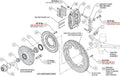 Wilwood 73-76 Porsche 914 Front Powerlite Brake Kit Dilled & Slotted - Red