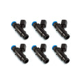 Injector Dynamics 1750-XDS - 48mm Length - 14mm Top - 14mm (Black) Bottom Adaptor (Set of 6)