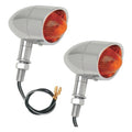 Kuryakyn Super Bright LED Mini Bullet Lights Amber Chrome