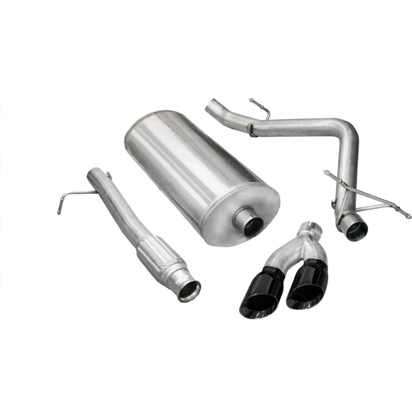 3.0 Inch Cat-Back Touring Single Side Exit Exhaust 4.0 Inch Black Tips 09-13 Silverado Sierra 1500 R