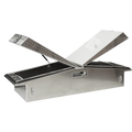 71X16X23 GULL WING TOOL BOX WITH SMOOTH ALUMINUM BASE/DIAMOND PLATE LID