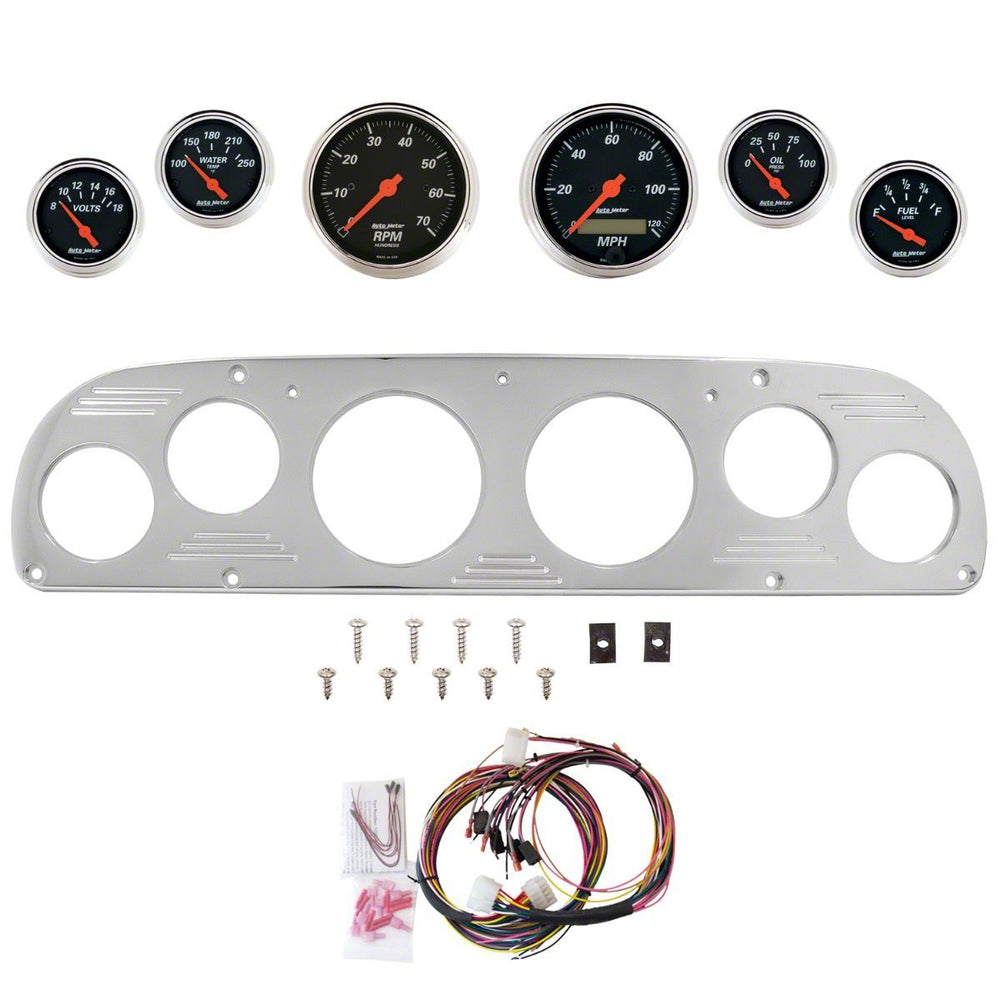 AutoMeter black gauge