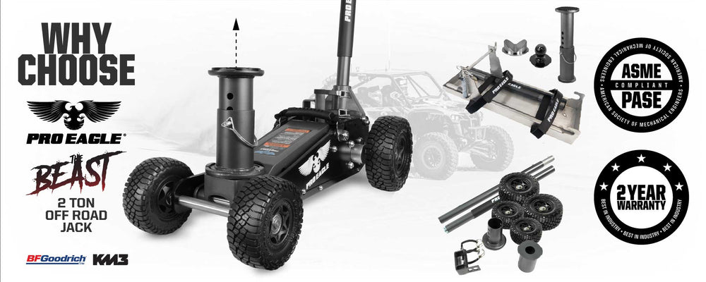 2 TON BIG WHEEL JACK ALUMINUM