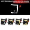 LED PROJECTOR HEADLIGHTS WITH SEQUENTIAL TURN SIGNAL - CLEAR LENS WITH CHROME HOUSING