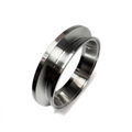 Stainless Bros Precision Turbo 3 5/8in SS304 T4 V-Band Outlet Flange w/ Containment 4in Tubing
