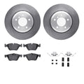 R1 Concepts Brake Rotor- Blank with Optimum Oe Pads Hdw Fits BMW Z4