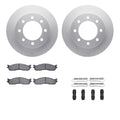 R1 Concepts Carbon Series Brake Rotors - Perf Off-Road/Tow Pads - Hdw Fits Dodge Ram