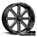 FLASH 18X7 4X137.00 GLOSS BLACK MIL