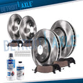 R1 Concepts Brake Rotors - Carbon Coated w/ Optimum Oe Pads Hdw Fits Honda Civic