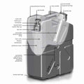 ~(9 lbs. 20X13X7)~ Jerrycan 20000u Army Green