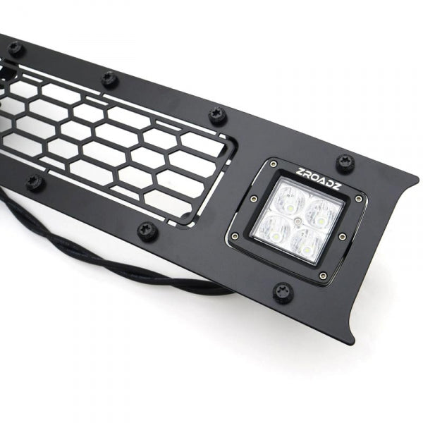 Stealth Laser Torch Bumper Grille Black Mild Steel 1 Pc Overlay