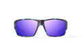 VEGA BLUE MIRROR GLASS BLACK MATTE
