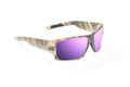 VEGA BLUE MIRROR GLASS BLACK MATTE