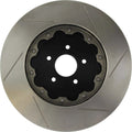StopTech 06-13 Corvette C6 427 Zinc Coated Drilled AeroRotor w/ Hat - Front Right