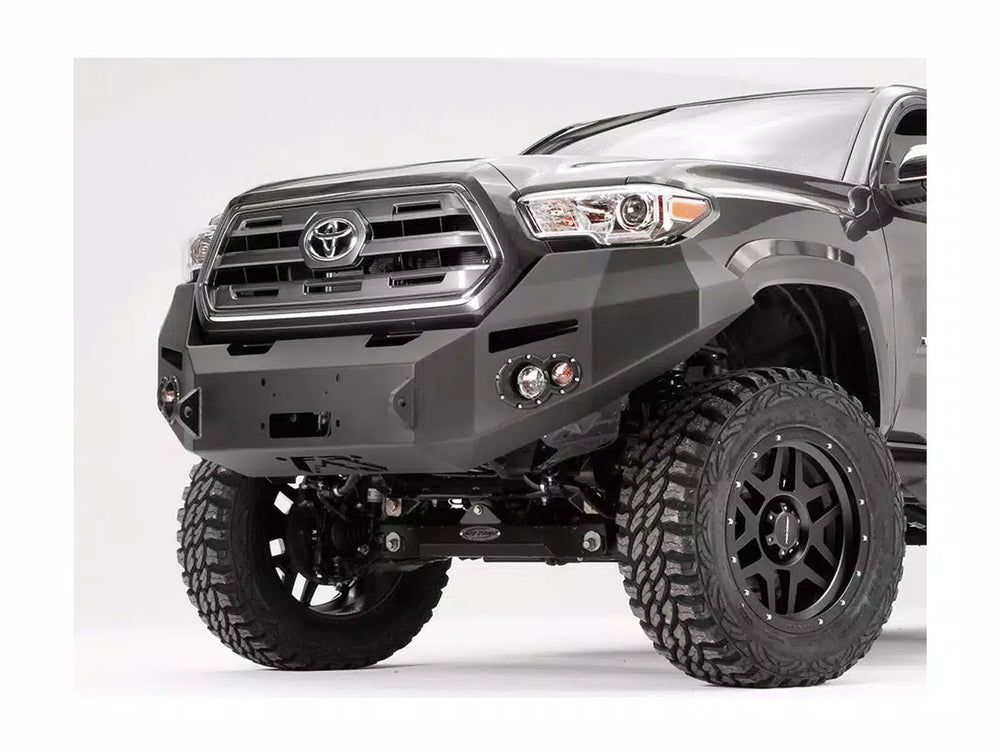 16C TACOMA WINCH BUMPER W/ NO GRILL GUARD MATTE BLACK