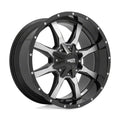 MO970 18x9 5x127.00/5x139.70 GLOSS BLACK W/MACHINED FACE (18 mm)