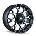 Mayhem 8015 Warrior 17x9 / 8x165.1 BP / 18mm Offset / 130.8mm Hub Gloss Black Machined Wheel