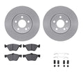 R1 Concepts Brake Rotor- Carbon Coated with Ceramic Pads Hdw Fits Mercedes-Benz E280