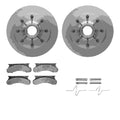 DFC 86-94 Ford F-350 Front Rotors with 5000 Advanced Brake Pads w/Hardware