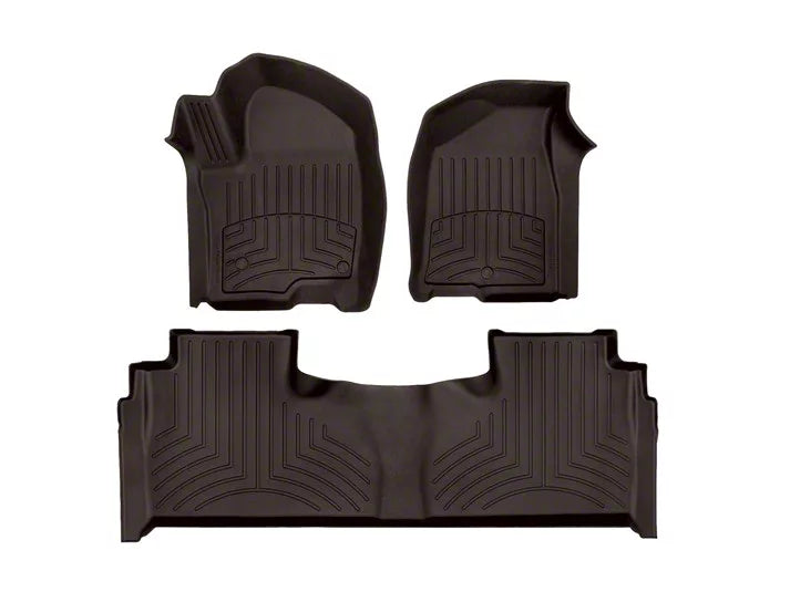 WeatherTech Cocoa Front Rear FloorLiner HP Fits -23-26 Cadillac Chevrolet GMC 471632-1-2IM