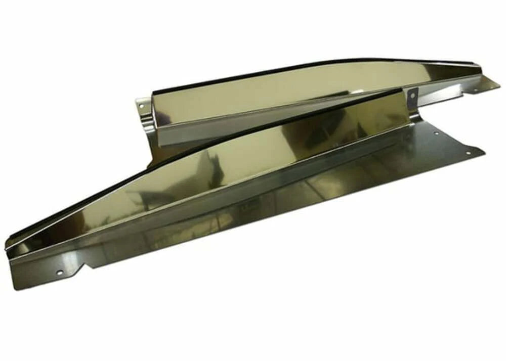 6768 C10 BROTHERS TRUCKS RADIATOR SUPPORT/GRILLE COVER BLACK POLISHED