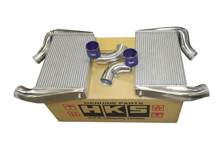 HKS 09 Nissan GTR R35 2 Core FMIC includes Carbon Air Duct and Full Piping Kits