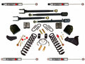 Lift Kit 4 Inch Lift 4-Link Conversion 05-07 Ford F-250 Super Duty Includes Front Variable Coil Springs Track Bar Radius Arm Drop Bracket Single Steering Stabilizer Skyjacker