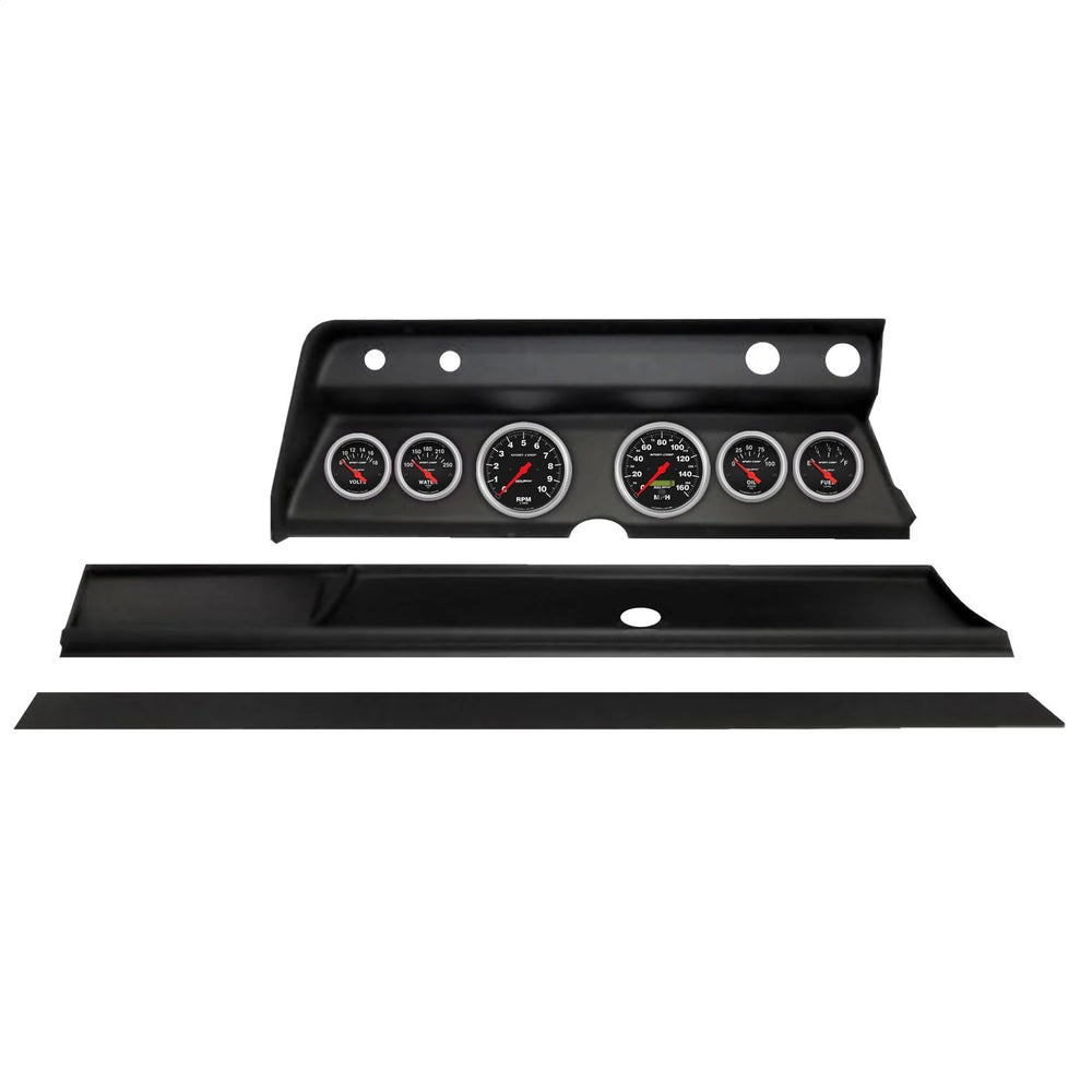 Autometer Sport-Comp Direct Fit Dash Kit 1966 Chevy Chevelle (2 x 3-3/8in. / 4 x 2-1/16in.)