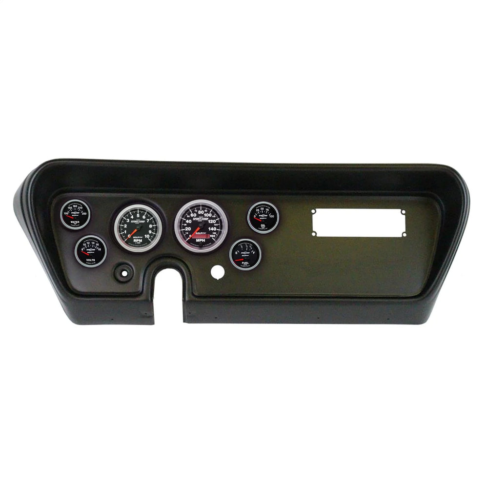 DIRECT FIT DASH KIT (3 3 8in X2 2 1 16in X4) PONTIAC GTO 66 SPORT-COMP II
