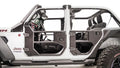 Jeep JL Front Half Tube Doors Bare; Gladiator JT Front Half Tube Doors Bare Steel