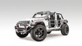 Jeep JL Front Half Tube Doors Bare; Gladiator JT Front Half Tube Doors Bare Steel