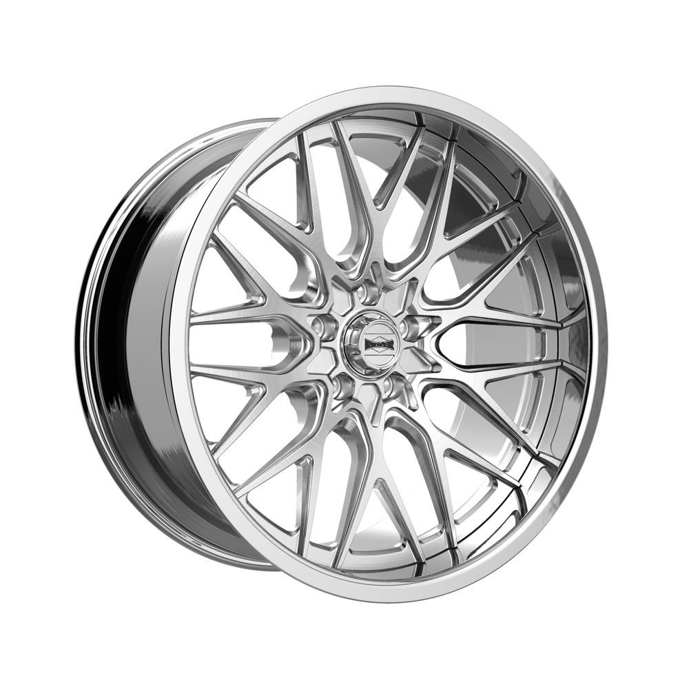 BRUSHED CENTER WITH POLISHED LIP