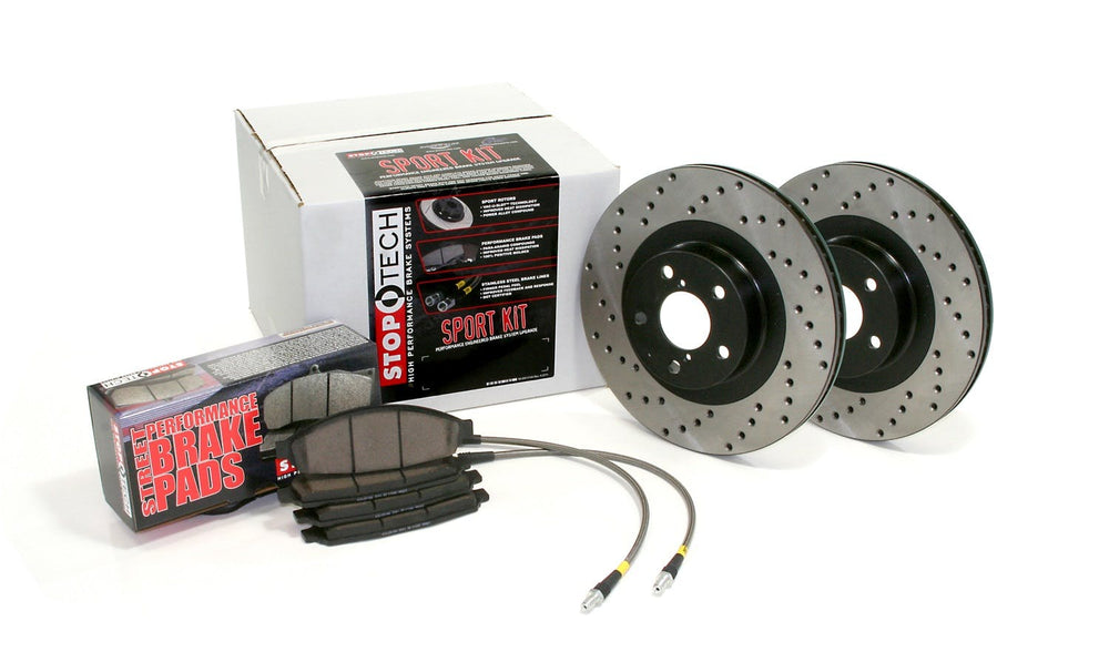 Sport Axle Pack; Drilled; Front w/BL