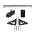 Cali Raised 05-23 Toyota Tacoma 52 Curved Led Light Bar Roof Brackets Kit - Brackets W/ 5D Optic Os