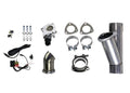 Granatelli 4.0in Aluminized Mild Steel Electronic Exhaust Cutout w/Slip Fit & Band Clamps