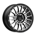 ~(27 lbs. 19X19X11)~ IMPACT 16x8 6x139.70 SATIN BLACK MACHINED (0 mm)