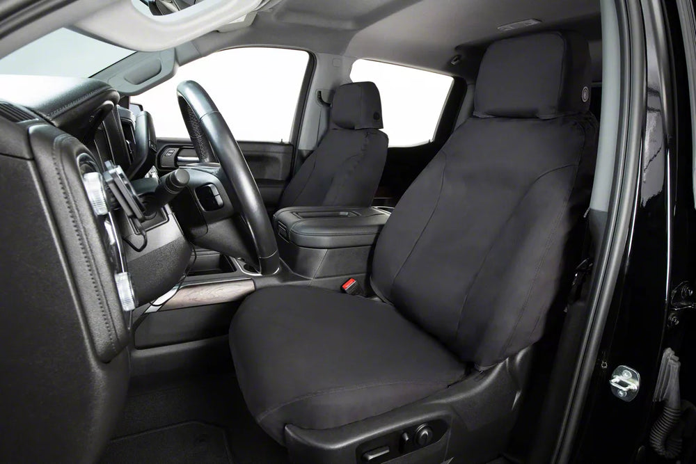 Covercraft 09-14 Dodge Ram Polycotton SeatSaver Custom Front Row Seat Covers - Charcoal