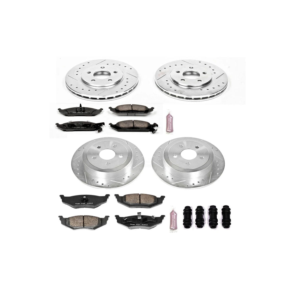 Power Stop 95-00 Chrysler Cirrus Front & Rear Z23 Evolution Sport Brake Kit